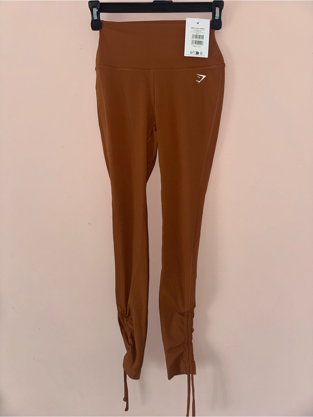 NWT Gymshark Ribbon Ankle Scrunch Burnt Orange High waisted rise leggings
